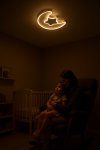 KIK KX3175 LED Stmívatelné dětské stropní svítidlo LED, 40W, měsíc