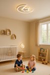 KIK KX3175 LED Stmívatelné dětské stropní svítidlo LED, 40W, měsíc