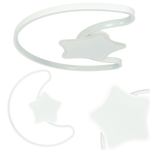 KIK KX3175 LED stmievateľné detské stropné svietidlo LED, 40W, Moon