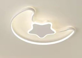 KIK KX3175 LED stmievateľné detské stropné svietidlo LED, 40W, Moon