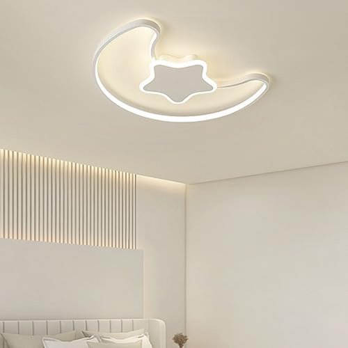 KIK KX3175 LED Stmívatelné dětské stropní svítidlo LED, 40W, měsíc