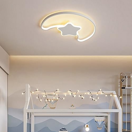 KIK KX3175 LED Stmívatelné dětské stropní svítidlo LED, 40W, měsíc
