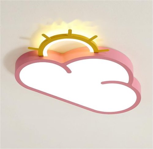 KIK KX3165 LED stmievateľné detské stropné LED svietidlo, 30 W, ružový oblak