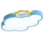 KIK KX3166 LED stmievateľné detské stropné svietidlo LED, 30 W, modrý oblak