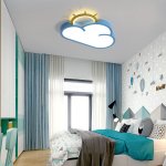 KIK KX3166 LED stmievateľné detské stropné svietidlo LED, 30 W, modrý oblak