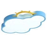 KIK KX3166 LED stmievateľné detské stropné svietidlo LED, 30 W, modrý oblak