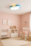 KIK KX3166 LED stmievateľné detské stropné svietidlo LED, 30 W, modrý oblak