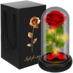 Ruhhy 25682 LED ruža v sklenenej váze