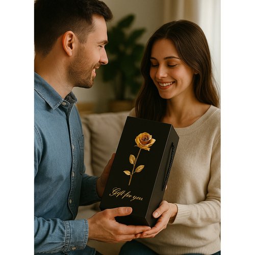 Ruhhy 25682 LED ruža v sklenenej váze