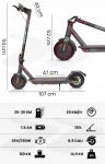 MalTrack Elektrická koloběžka UrbanEvo 25-30km, 7,8Ah, 350W, černá