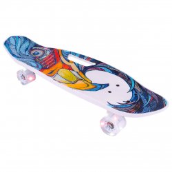 MalPlay Pennyboard se svítícími LED kolečky a držákem 66 x 17,5 cm