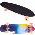 MalPlay Pennyboard se svítícími LED kolečky 68,5 x 20 cm, duhový potisk