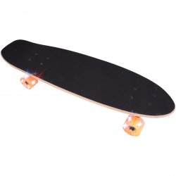 MalPlay Pennyboard se svítícími LED kolečky 68,5 x 20 cm, duhový potisk
