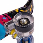 MalPlay Pennyboard se svítícími LED kolečky 56 cm, ABEC-7, Graffity