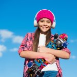 MalPlay Pennyboard se svítícími LED kolečky 56 cm, ABEC-7, Graffity
