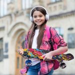 MalPlay Pennyboard se svítícími LED kolečky 56 cm, ABEC-7, Graffity