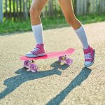 MalPlay Pennyboard se svítícími LED kolečky 56 cm, světle růžový