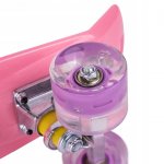MalPlay Pennyboard se svítícími LED kolečky 56 cm, světle růžový