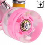 MalPlay Pennyboard se svítícími LED kolečky 56 cm, květiny