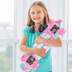 MalPlay Pennyboard se svítícími LED kolečky 56 cm, květiny