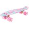 MalPlay Pennyboard se svítícími LED kolečky 56 cm, květiny