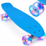 MalPlay Pennyboard se svítícími LED kolečky 56 cm, modrý