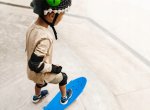 MalPlay Pennyboard se svítícími LED kolečky 56 cm, modrý