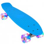 MalPlay Pennyboard se svítícími LED kolečky 56 cm, modrý