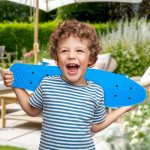 MalPlay Pennyboard se svítícími LED kolečky 56 cm, modrý