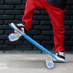 MalPlay Pennyboard se svítícími LED kolečky 56 cm, modrý