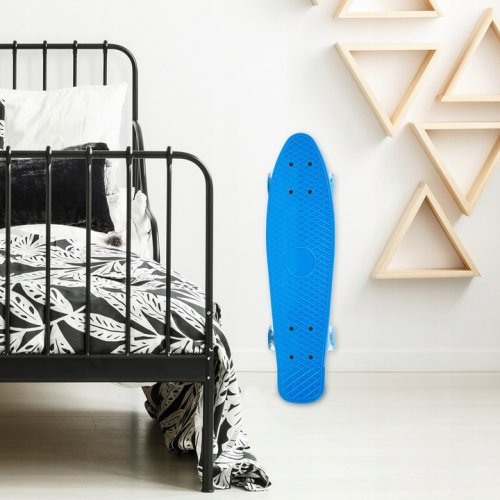 MalPlay Pennyboard se svítícími LED kolečky 56 cm, modrý