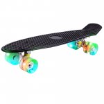 MalPlay Pennyboard se svítícími LED kolečky 60 cm, černý