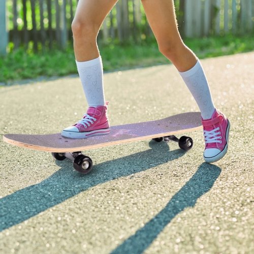 MalPlay Skateboard s oboustranným potiskem 77 cm, Galaxy