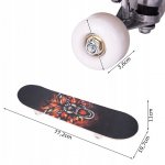 MalPlay Skateboard s oboustranným potiskem 77 cm, Lev