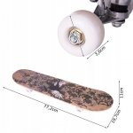 MalPlay Skateboard s oboustranným potiskem 77 cm, Galaxy Freedom