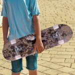 MalPlay Skateboard s oboustranným potiskem 77 cm, Galaxy Freedom