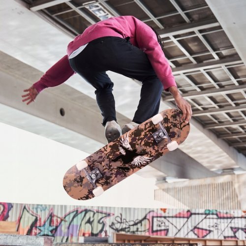 MalPlay Skateboard s oboustranným potiskem 77 cm, Galaxy Freedom