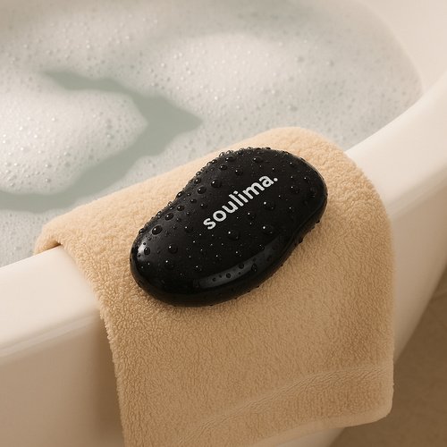 Soulima 25745 Pilník na paty 10 x 6 cm, černý