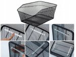 Verk 14573 Koš na zadní nosič kola 33x29x19cm, černý