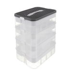 Kruzzel 25758 Úložný box na stavebnici, 29 l, 4 patra 