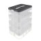 Kruzzel 25758 Úložný box na stavebnici, 29 l, 4 patra