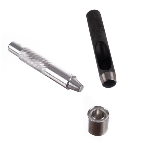 Gardlov 25811 Set patentních oček s nýtovačkou a děrovačem, 100 ks 12/20mm