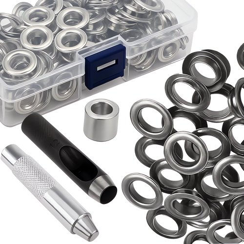 Gardlov 25811 Set patentních oček s nýtovačkou a děrovačem, 100 ks 12/20mm