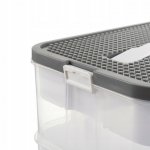 Kruzzel 25756 Úložný box na stavebnici, 15 l, 2 patra