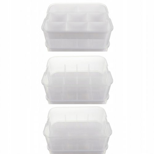 Kruzzel 25756 Úložný box na stavebnici, 15 l, 2 patra