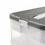 Kruzzel 25757 Úložný box na stavebnici, 22 l, 3 patra 