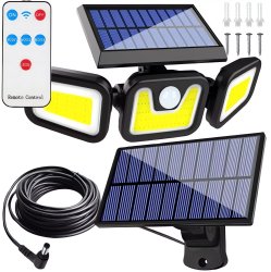 Pronett XJ5662 Solárne osvetlenie 165 LED so snímačom pohybu PIR