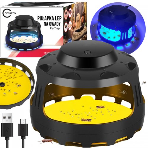 GT K751H1 Elektrický lapač hmyzu a múch LED UVA 365nm