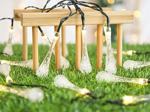 Verk 12380 Solárna svetelná reťaz, 20 LED diód, teplá biela