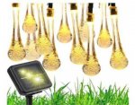 Verk 12380 Světelný řetěz solární, kapky 50 LED, teplá bílá